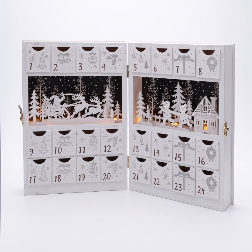 BRILAGI - LED jõulukaunistus LED/2xAA advendikalender