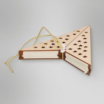 Brilagi - LED jõulukaunistus LED/3xAA 62x40 cm täht