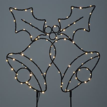 Brilagi - LED jõulukaunistus LED/3xAA IP44 kellukesed