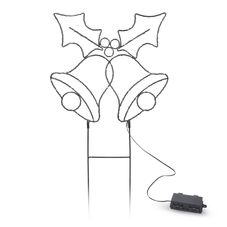Brilagi - LED jõulukaunistus LED/3xAA IP44 kellukesed