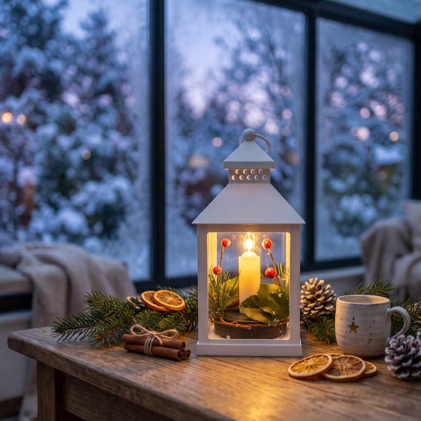 BRILAGI - LED jõulukaunistus LED/3xAAA latern valge