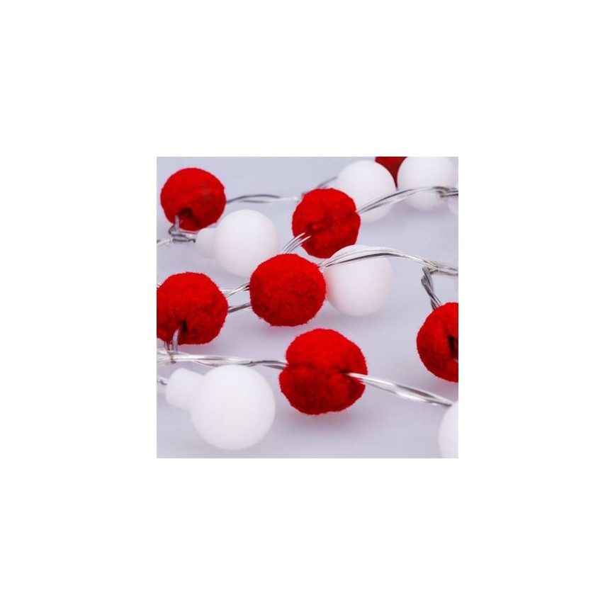 Brilagi - LED jõulukett 20xLED/2xAA 1,8m soe valge