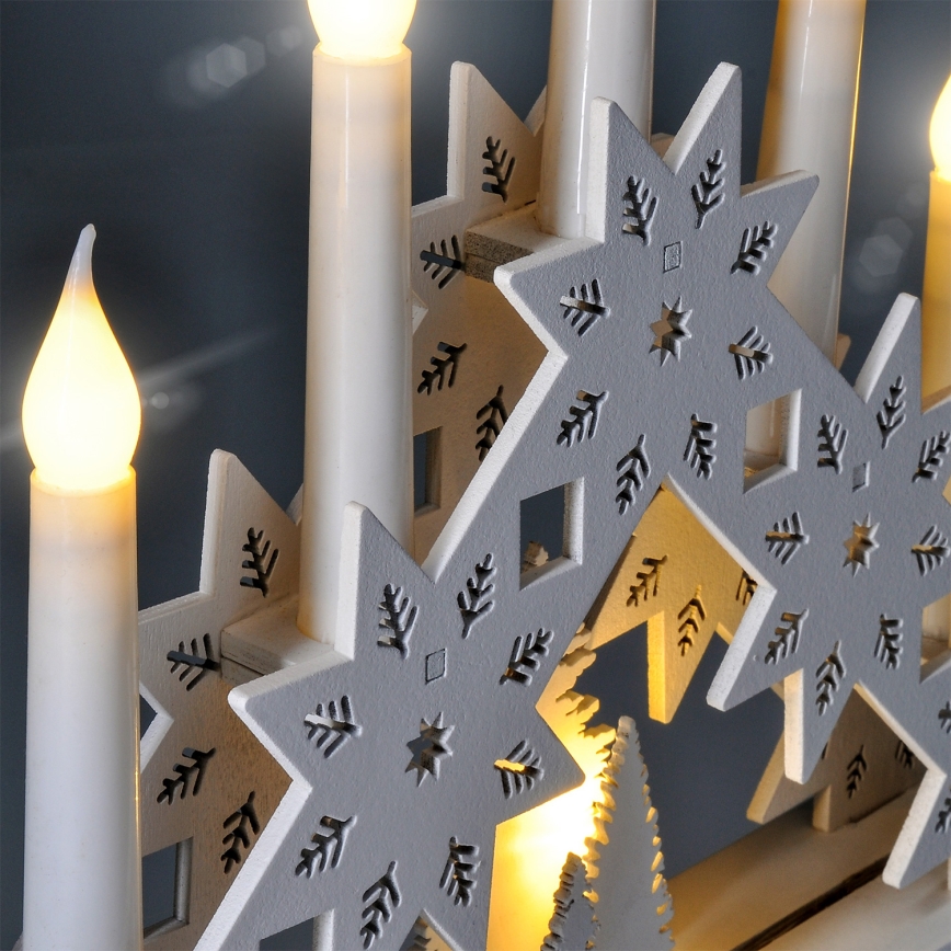 Brilagi - LED jõuluküünlahoidja 5xLED/2xAA