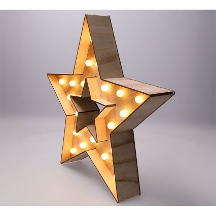 Brilagi - LED jõulutäht LED/2xAA