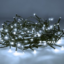 Brilagi - LED Jõuluteemaline väli valguskett 300xLED/8 funktsiooni 35 m IP44 külm valge