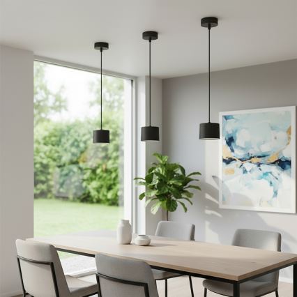 Brilagi - LED kaabliga ripatsvalgusti STRIPY 1xGX53/15W/230V must