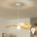 Brilagi - LED kaabliga ripplühter CERIA BOHO 1xE27/40W/230V läbimõõt 60 cm rafia