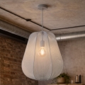 Brilagi - LED-kaabliga rippvalgusti ARVEN 1xE27/8W/230V, läbimõõt 37 cm, hall