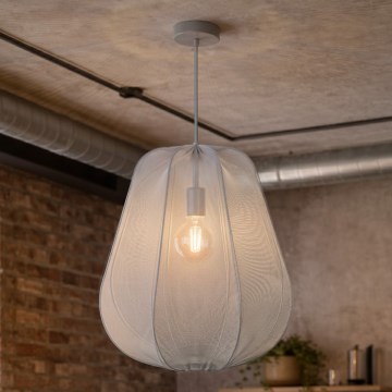 Brilagi - LED-kaabliga rippvalgusti ARVEN 1xE27/8W/230V, läbimõõt 37 cm, hall