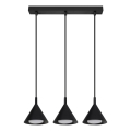 BRILAGI - LED Kaabliga rippvalgusti CONE TRIPLE 3xGX53/15W/230V must