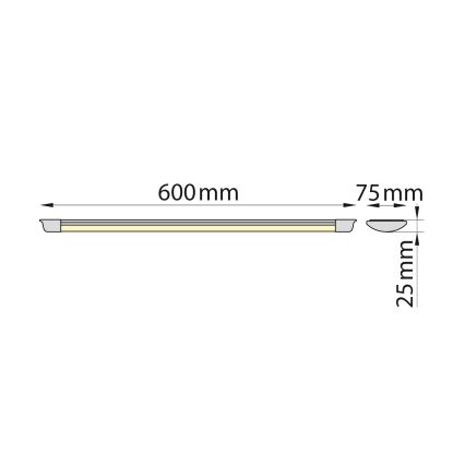 Brilagi - LED Kapialune valgusti kööki AVERO LED/16W/230V 60 cm