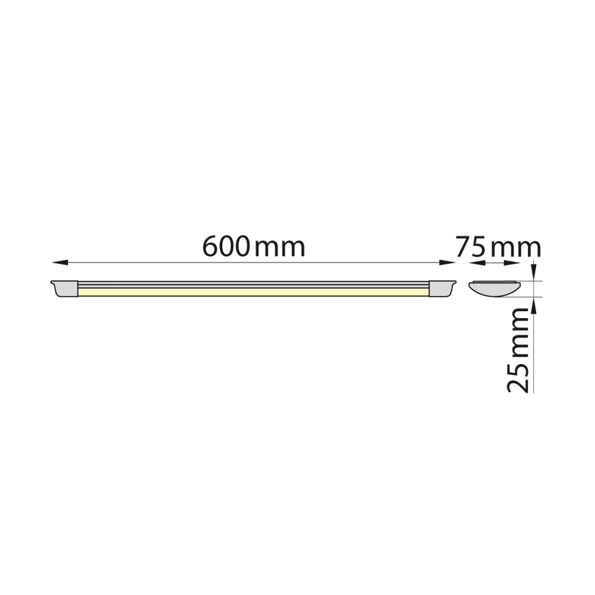 Brilagi - LED Kapialune valgusti kööki AVERO LED/16W/230V 60 cm