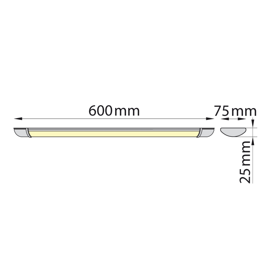 Brilagi - LED Kapialune valgusti kööki LUMA LED/16W/230V 60 cm