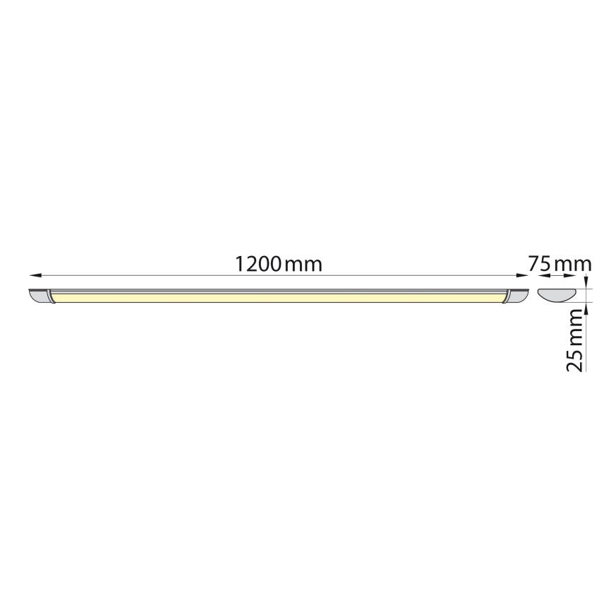 Brilagi - LED Kapialune valgusti kööki LUMA LED/32W/230V 120 cm