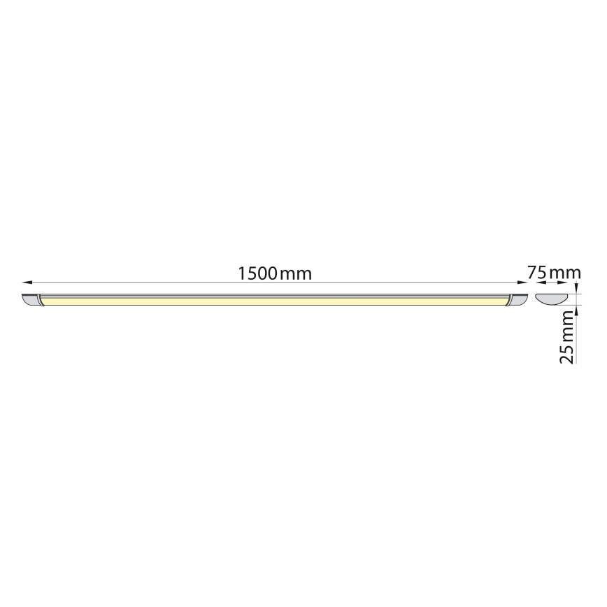 Brilagi - LED Kapialune valgusti kööki LUMA LED/40W/230V 150 cm