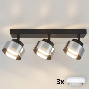 Brilagi - LED Kohavalgusti AURA LUX 3xGX53/30W/230V must/suitsuhall