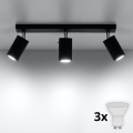 BRILAGI -  LED Kohtvalgusti ASMUS 3xGU10/7W/230V must