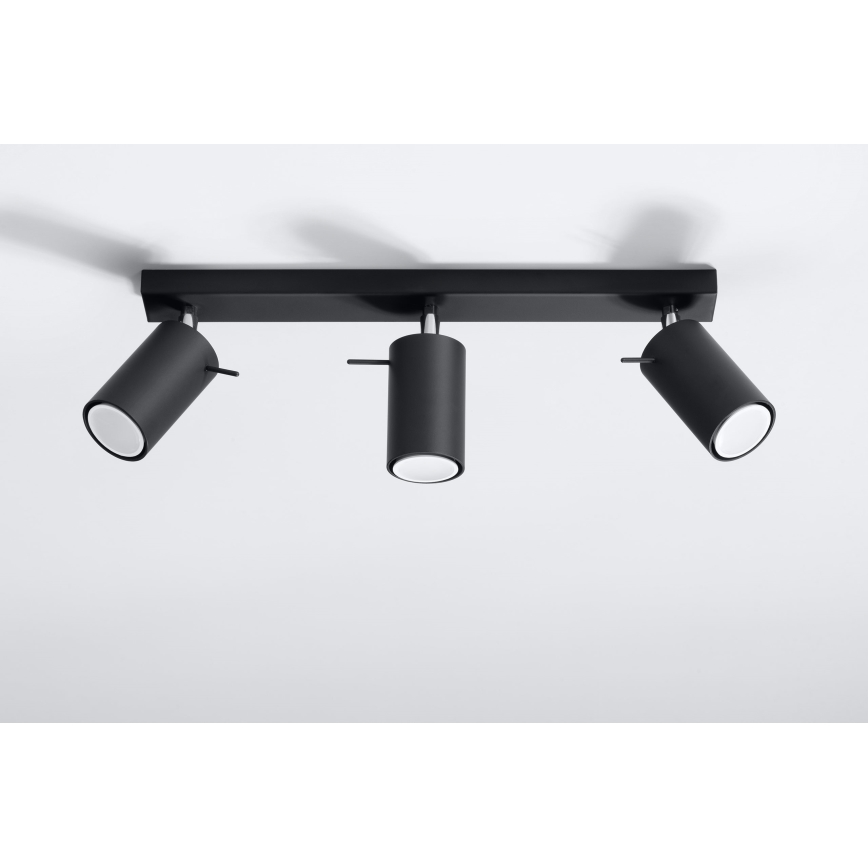 Brilagi -  LED Kohtvalgusti ASMUS 3xGU10/7W/230V must