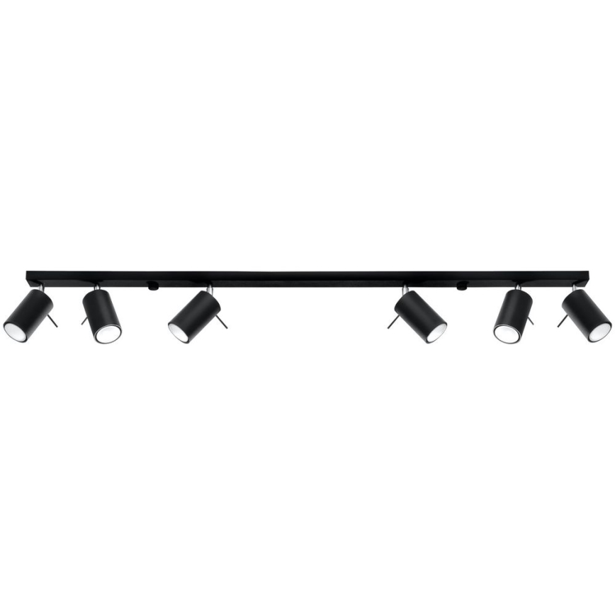 Brilagi -  LED Kohtvalgusti ASMUS 6xGU10/7W/230V must