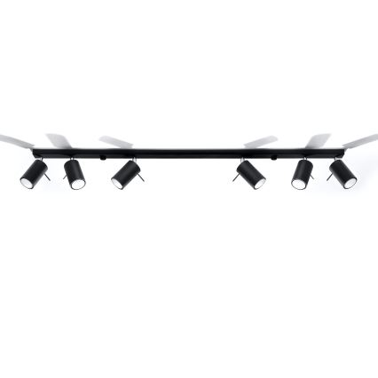 Brilagi -  LED Kohtvalgusti ASMUS 6xGU10/7W/230V must
