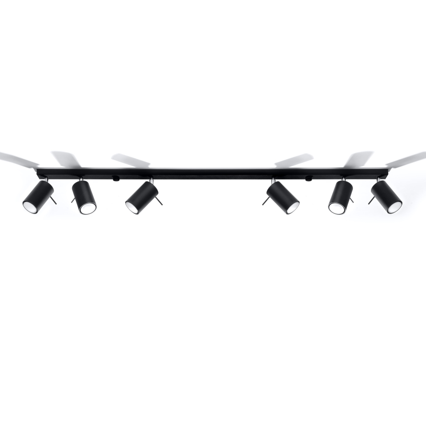 Brilagi -  LED Kohtvalgusti ASMUS 6xGU10/7W/230V must
