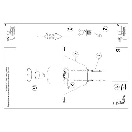 Brilagi -  LED Kohtvalgusti FRIDA 1xGU10/7W/230V betoon