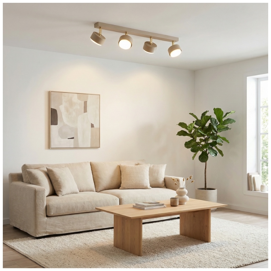 Brilagi - LED kohtvalgusti MONO 4xGX53/12W/230V beež