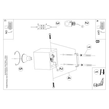 Brilagi -  LED Kohtvalgusti MURO 1xGU10/7W/230V betoon