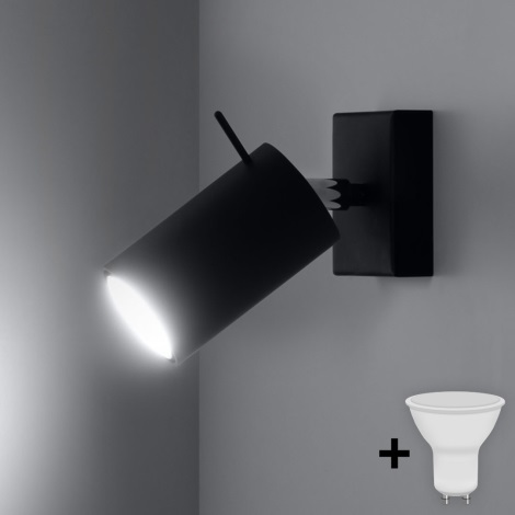 Brilagi -  LED Kohtvalgusti seinale ASMUS 1xGU10/7W/230V must