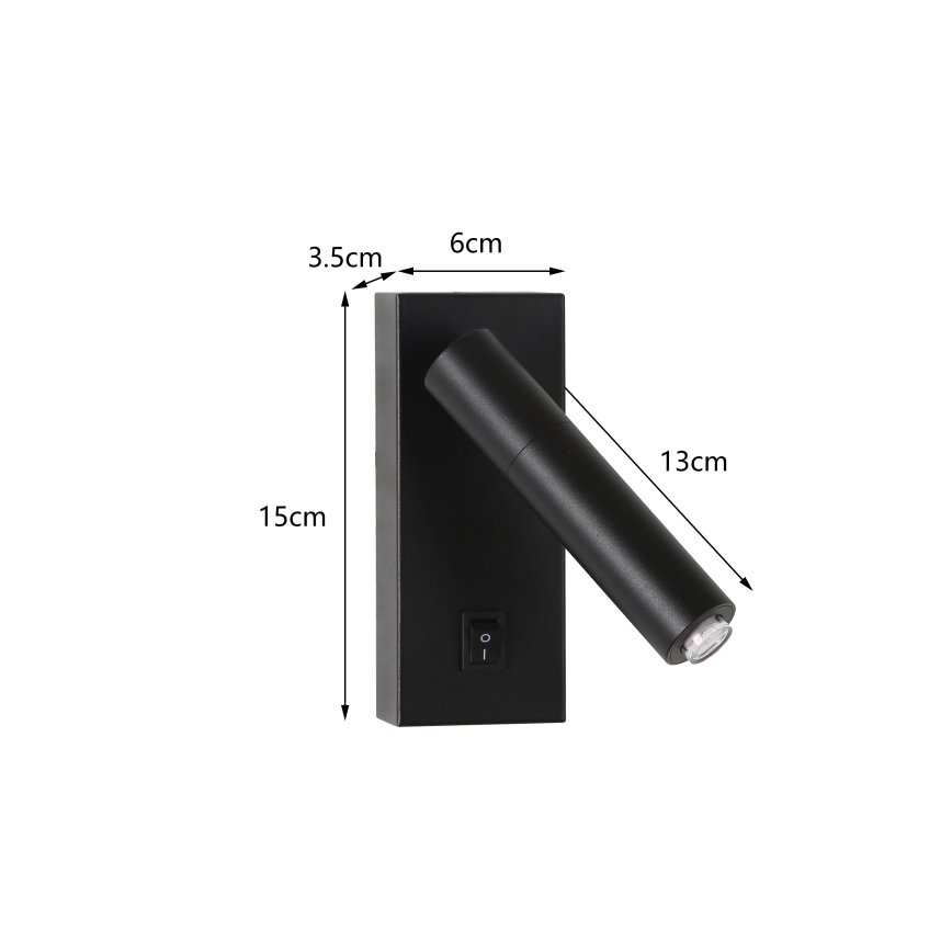 Brilagi - LED Kohtvalgusti seinale MAYA 1xG9/7W/230V must