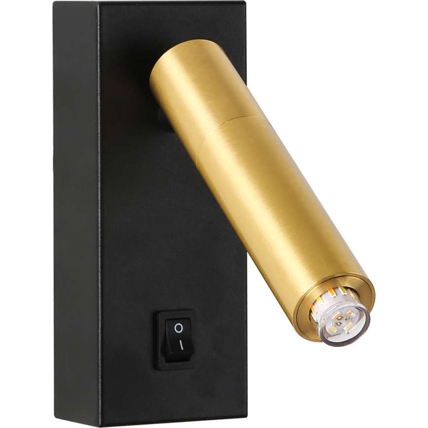 Brilagi - LED Kohtvalgusti seinale MAYA 1xG9/7W/230V must/kuldne