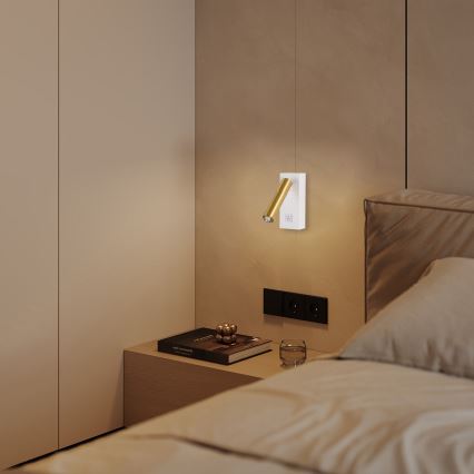 Brilagi - LED Kohtvalgusti seinale MAYA 1xG9/7W/230V valge/kuldne