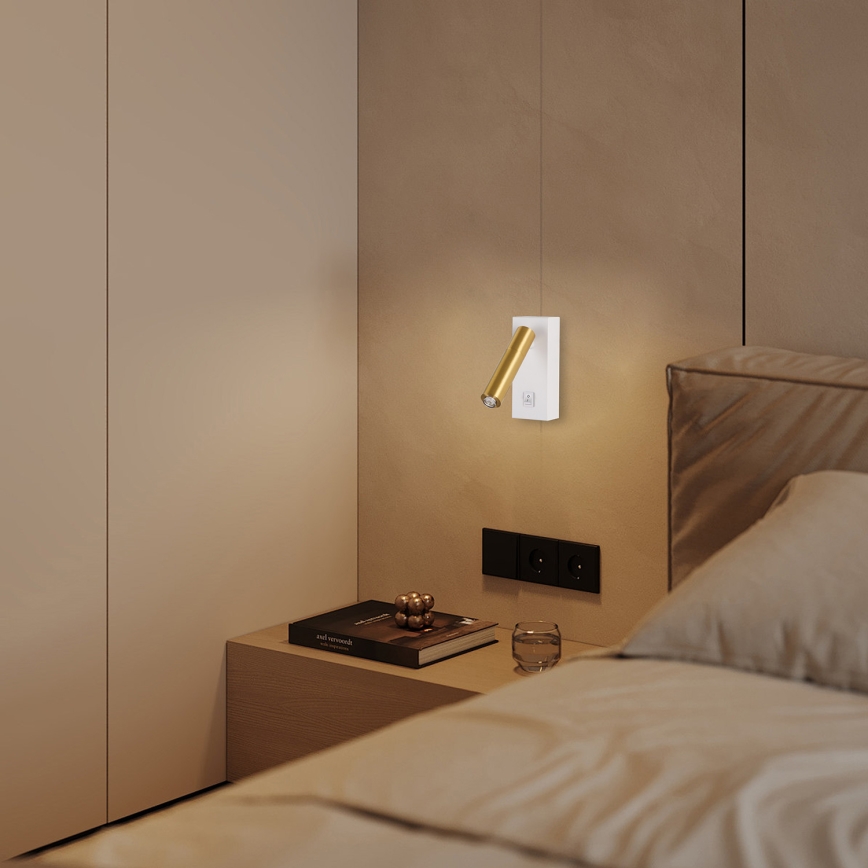 Brilagi - LED Kohtvalgusti seinale MAYA 1xG9/7W/230V valge/kuldne