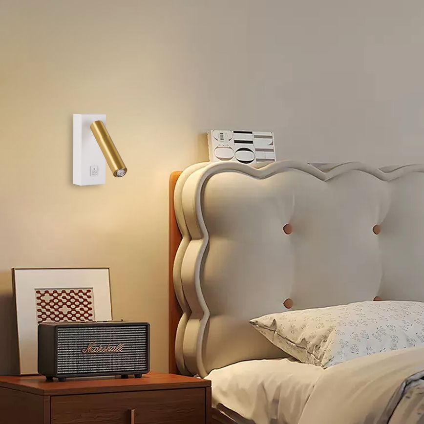 Brilagi - LED Kohtvalgusti seinale MAYA 1xG9/7W/230V valge/kuldne
