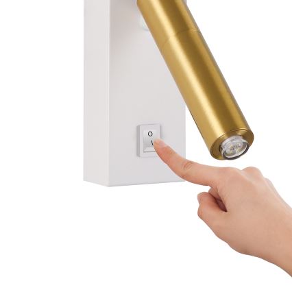 Brilagi - LED Kohtvalgusti seinale MAYA 1xG9/7W/230V valge/kuldne
