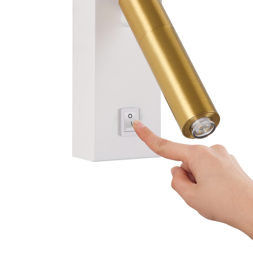 Brilagi - LED Kohtvalgusti seinale MAYA 1xG9/7W/230V valge/kuldne
