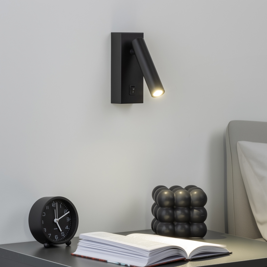 Brilagi - LED Kohtvalgusti seinale MAYA LED/3W/230V 4000K must
