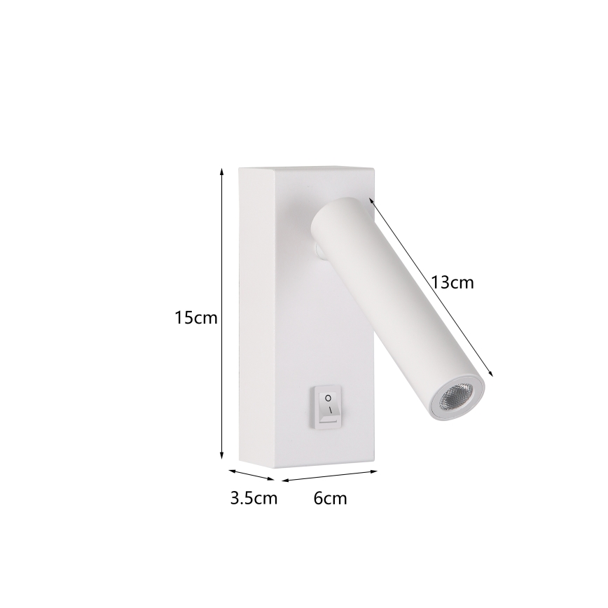 Brilagi - LED Kohtvalgusti seinale MAYA LED/3W/230V 4000K valge