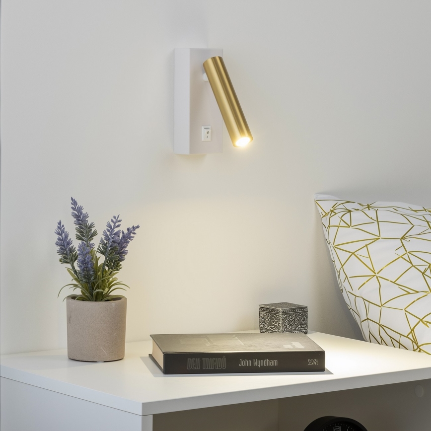 Brilagi - LED Kohtvalgusti seinale MAYA LED/3W/230V 4000K valge/kuldne