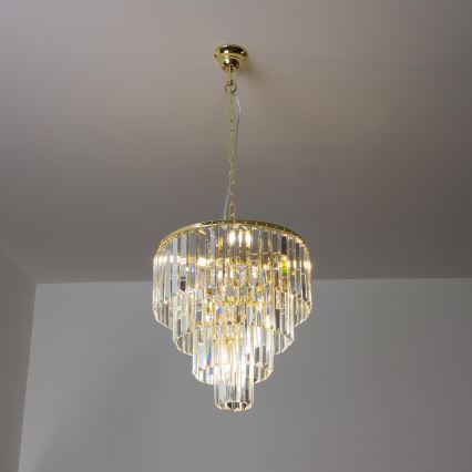 Brilagi - LED Kristall-lühter MOZART 5xE14/40W/230V kuldne