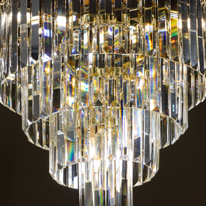 Brilagi - LED Kristall-lühter MOZART 5xE14/40W/230V kuldne