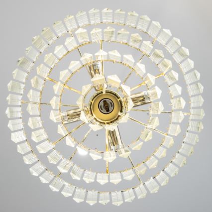 Brilagi - LED Kristall-lühter MOZART 5xE14/40W/230V kuldne