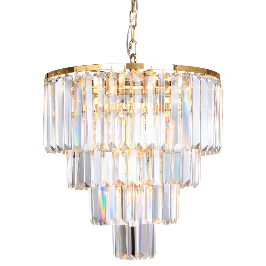 Brilagi - LED Kristall-lühter MOZART 5xE14/40W/230V kuldne