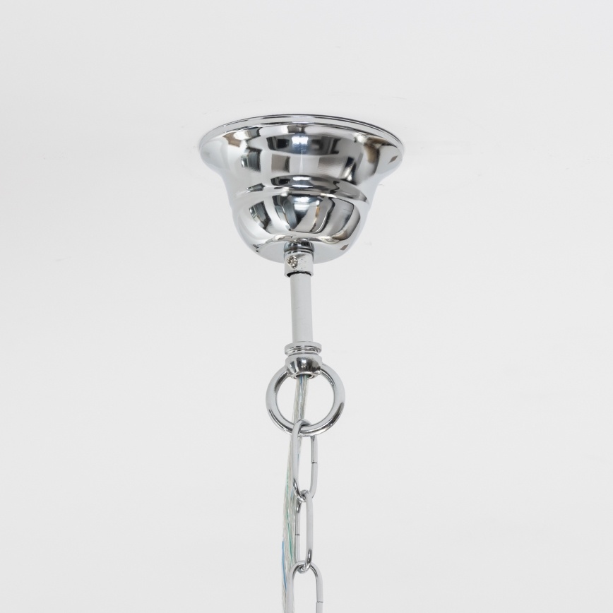 Brilagi - LED Kristall-lühter MOZART 5xE14/40W/230V läikiv kroom