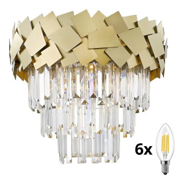 Brilagi - LED-kristallidega laelamp MIRAGE 6xE14/40W/230V Ø 48 cm