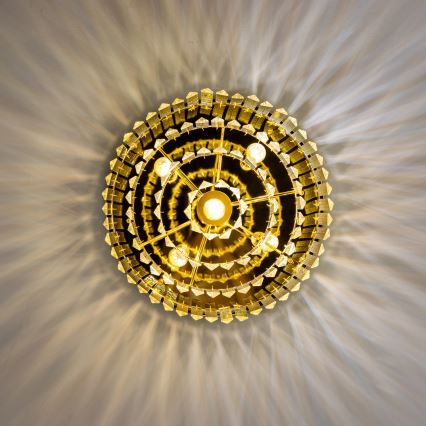 Brilagi - LED kristalllaelamp MOZART 5xE14/40W/230V läbimõõt 40 cm kuldne