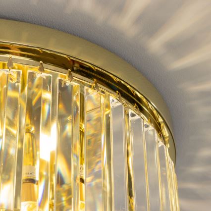Brilagi - LED kristalllaelamp MOZART 5xE14/40W/230V läbimõõt 40 cm kuldne
