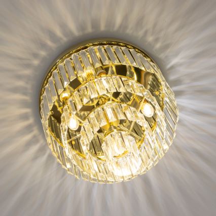 Brilagi - LED Kristallist laevalgusti MOZART 5xE14/40W/230V kuldne