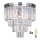 Brilagi - LED Kristallist laevalgusti MOZART 5xE14/40W/230V läikiv kroom