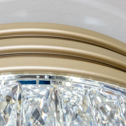 Brilagi - LED Kristallist laevalgusti VELURE 5xE14/40W/230V kuldne